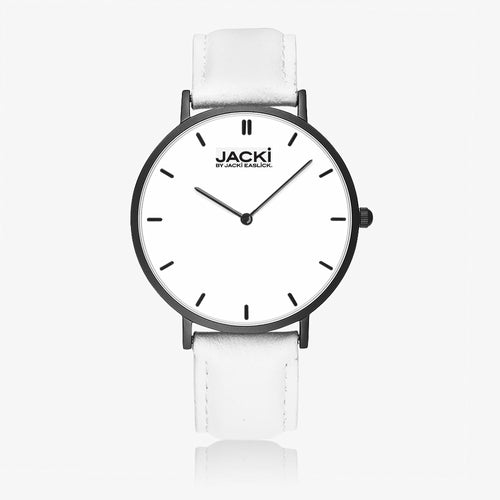 Jacki Easlick Ultra-Thin Leather Strap Quartz Watch